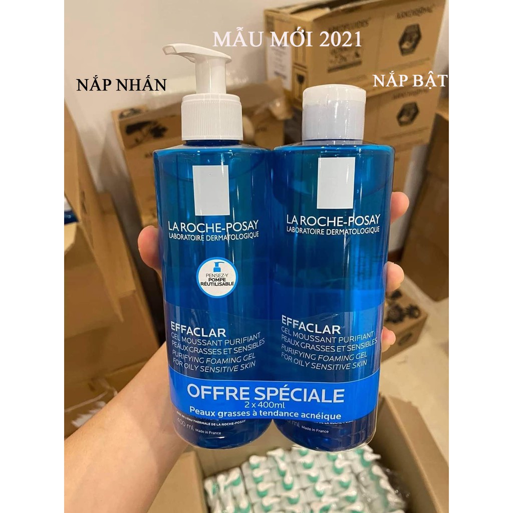 (có bill) Sữa rửa mặt La Roche-Posay Effaclar cho da dầu, mụn, nhạy cảm 400ml | BigBuy360 - bigbuy360.vn
