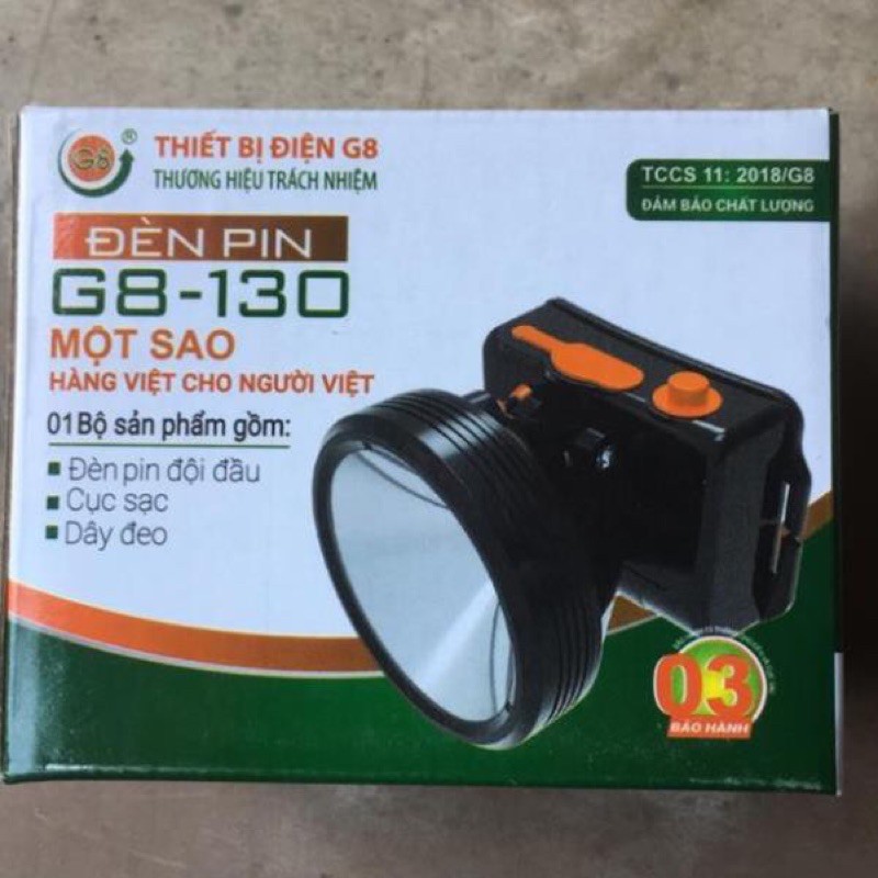 Đèn đội đầu G8-130 (bảo hành 6 tháng)