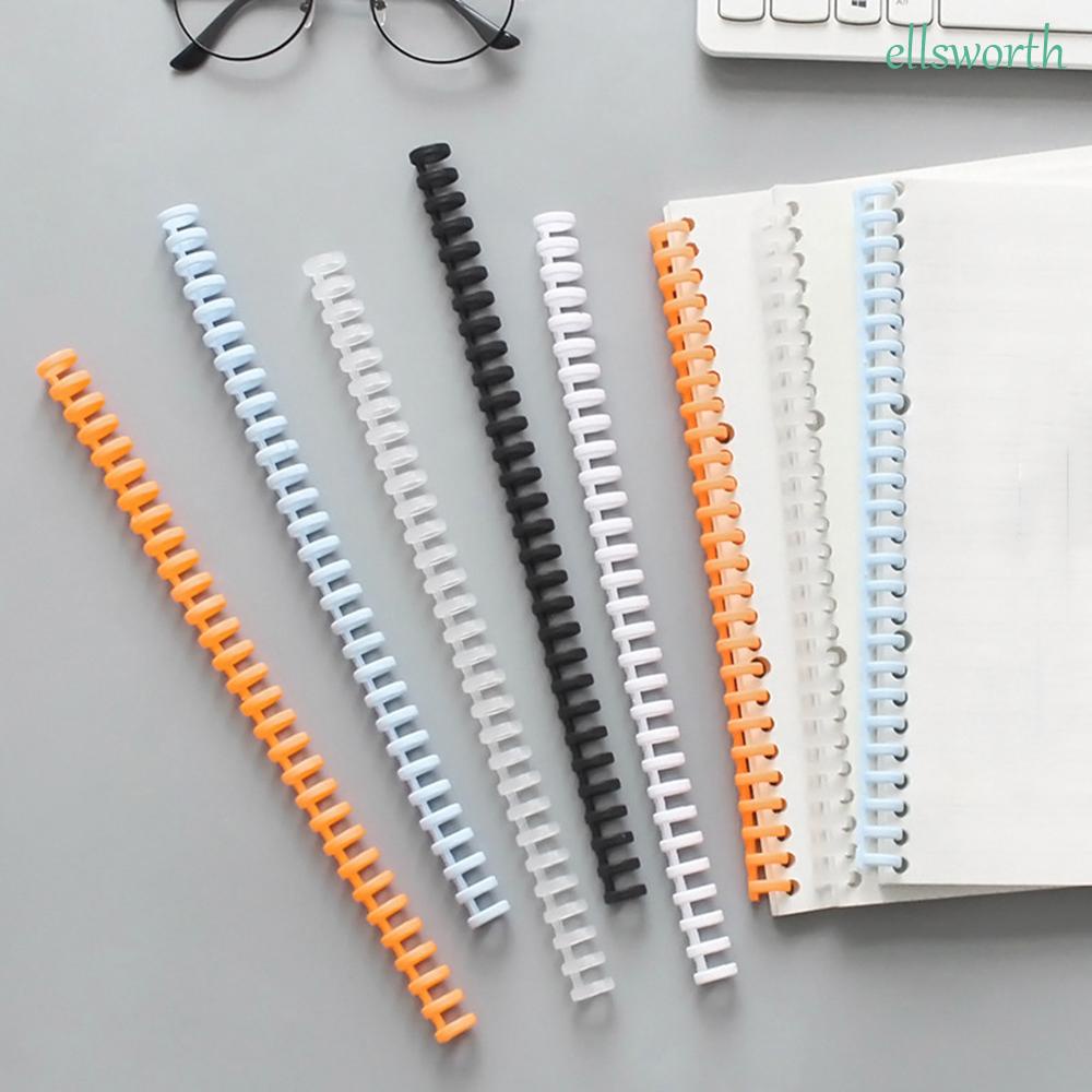 Set 10 còng nhựa 30 lỗ dùng để cố định sổ tay 6 màu 85 tờ