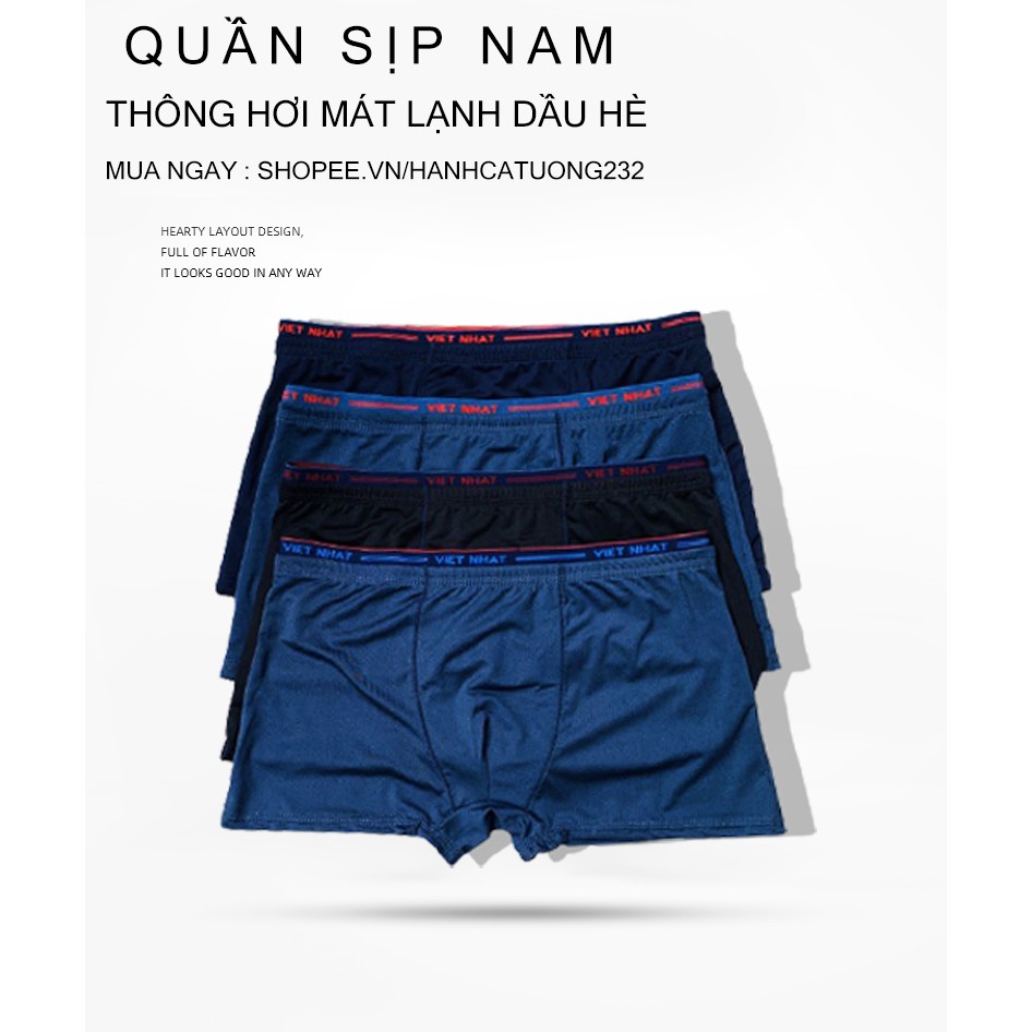 quần sịp đùi namFREESHIPquần sịp đùi nam thông hơi cực mát HANHSIPDUIO cao cấp