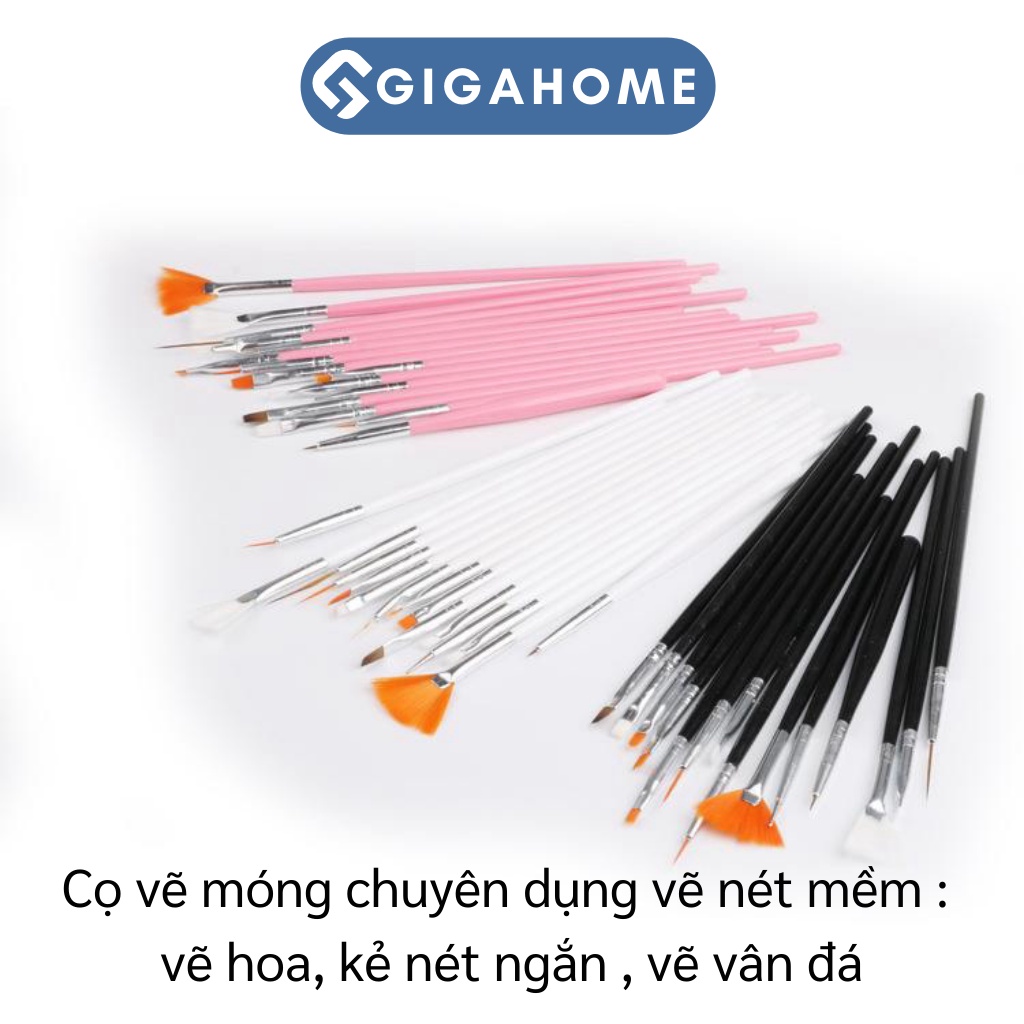 Bộ 15 Cây Cọ Vẽ Móng Nghệ Thuật GIGAHOME Chuyên Nghiệp 6012