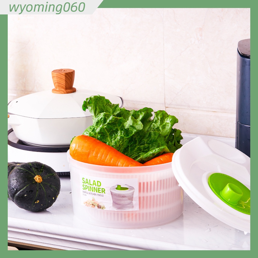 Máy để salad ⛪ Trong kho ⛪ Khay đựng salad Đa chức năng Máy sấy rau 3L lớn với bát và tô màu để nấu ăn ⛪ Giao hàng nhanh chóng ⛪ Wyoming060 Wyoming060