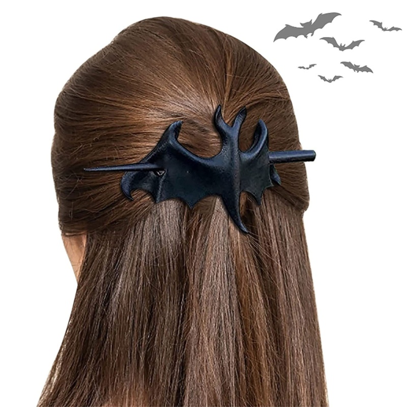 Kẹp Tóc Hóa Trang Halloween Màu Đen Cho Nữ