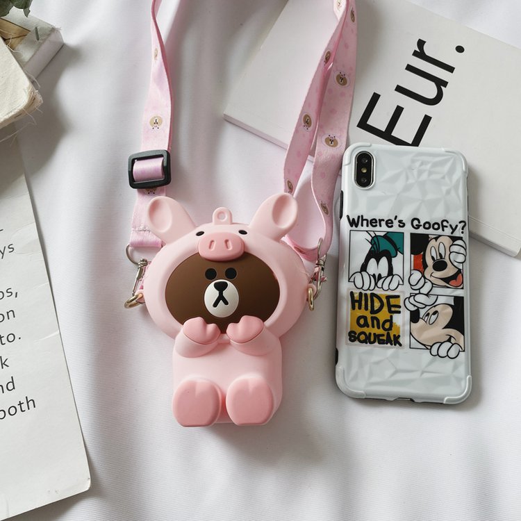 Túi đeo chéo hình gấu dễ thương cho bé gái