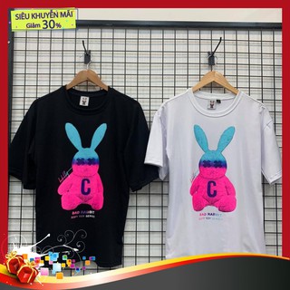 [ FREE SHIP] ÁO THUN FORM RỘNG TAY LỠ TÊN THỎ HỒNG - Chất thun cotton 100% co giãn 4 chiều