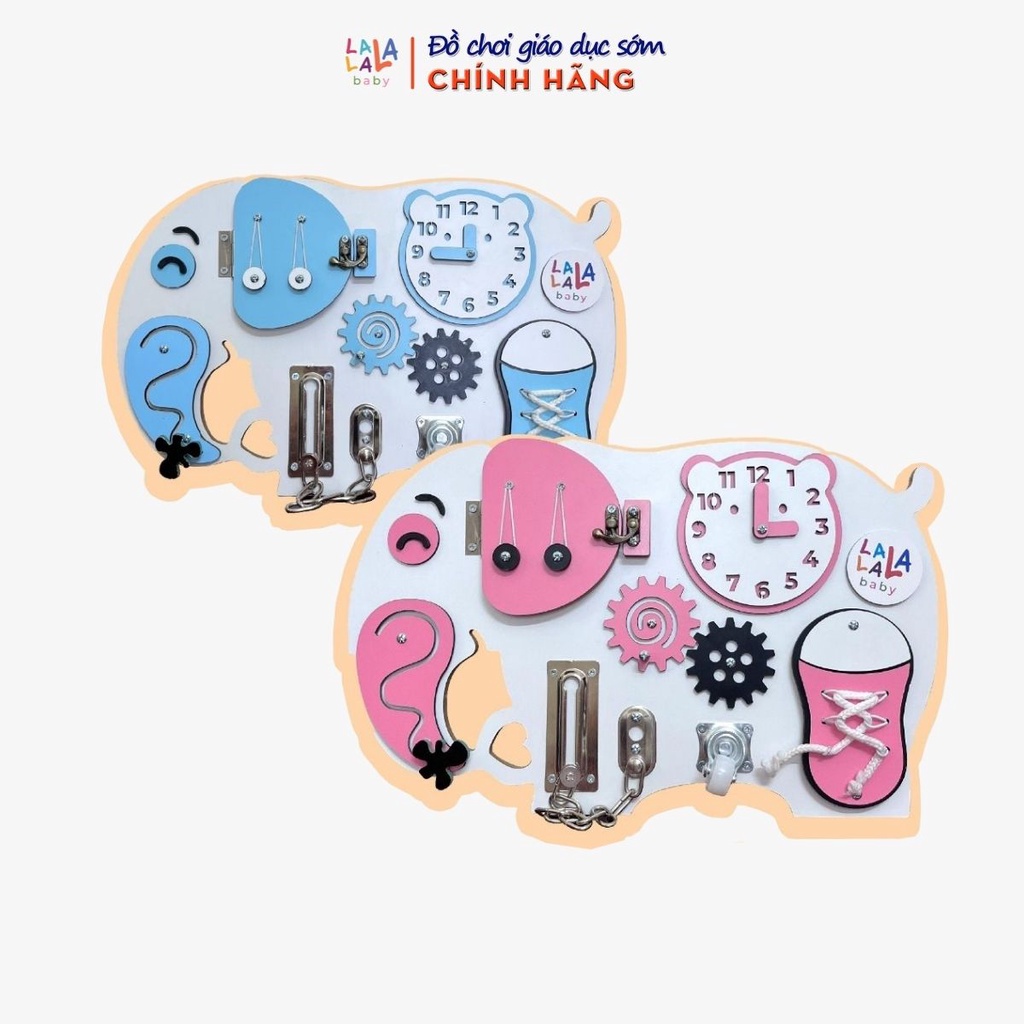 Bảng bận rộn - Busy board rèn luyện vận động tinh Lalala baby, kích thước 40x50x5cm. CÓ BẢO HÀNH, LỖI 1 ĐỔI 1