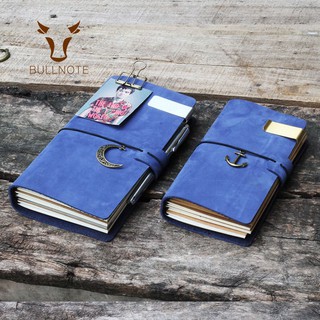 Sổ da thật Journal notebook – Gáy chun cài size to