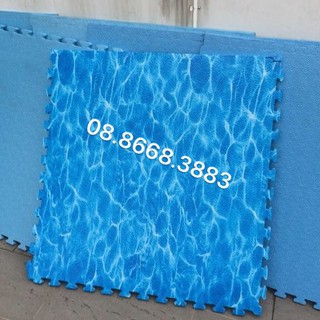 Thảm xốp lót sàn Kích thước 1m x 1m x 2cm Xanh Biển
