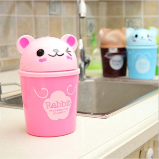 Thùng Đựng Rác Để Bàn Mini Mặt Thú Ngộ Nghĩnh TB0077