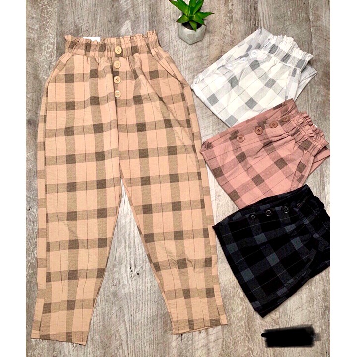 Quần Baggy Nữ Kẻ Hottrend 2020 | BigBuy360 - bigbuy360.vn