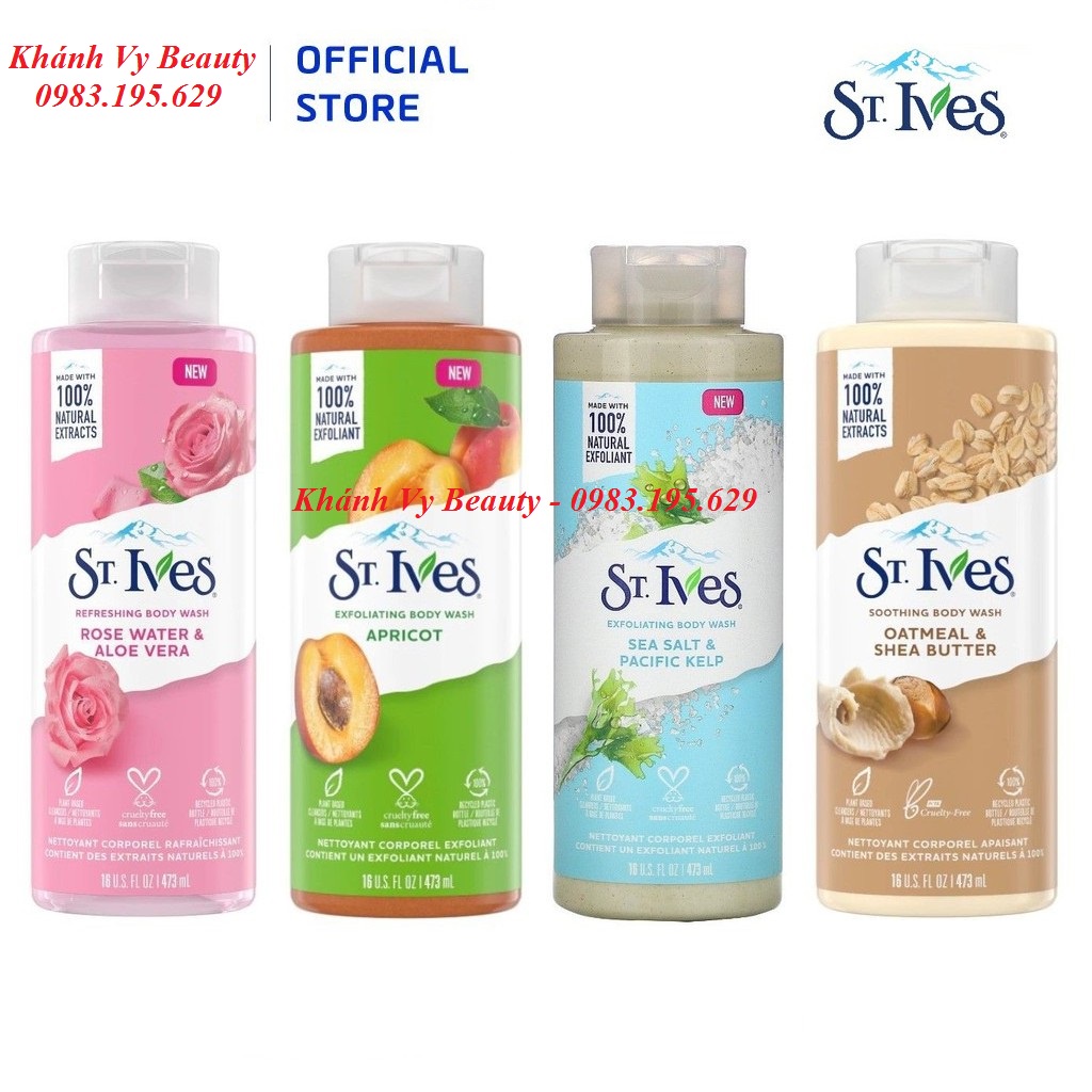 Sữa Tắm St Ives Body Wash 473ml