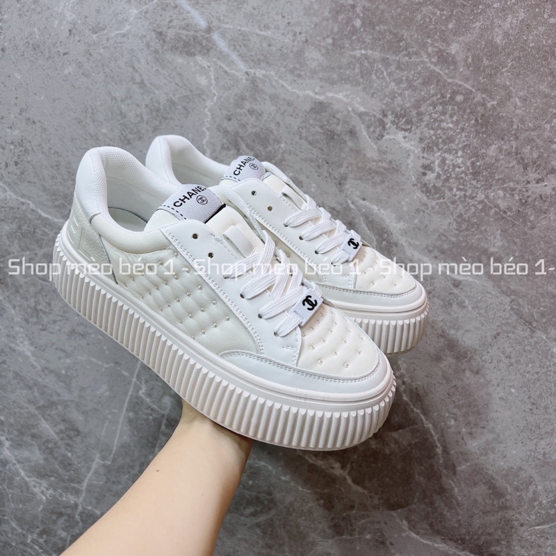 Giày thể thao cn đính hạt chéo fullbox