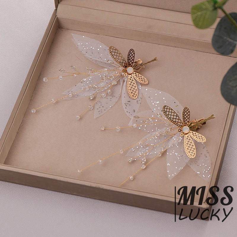 Kẹp Tóc Hình Bướm Đính Đá Sang Trọng Cho Nữ