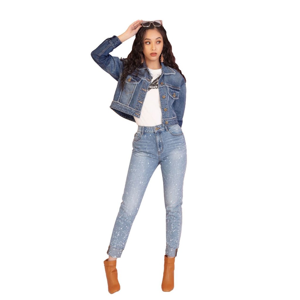 QUẦN JEANS LỬNG DÁNG BAGGY RỘNG V-SIXTYFOUR 120WD2096F3930
