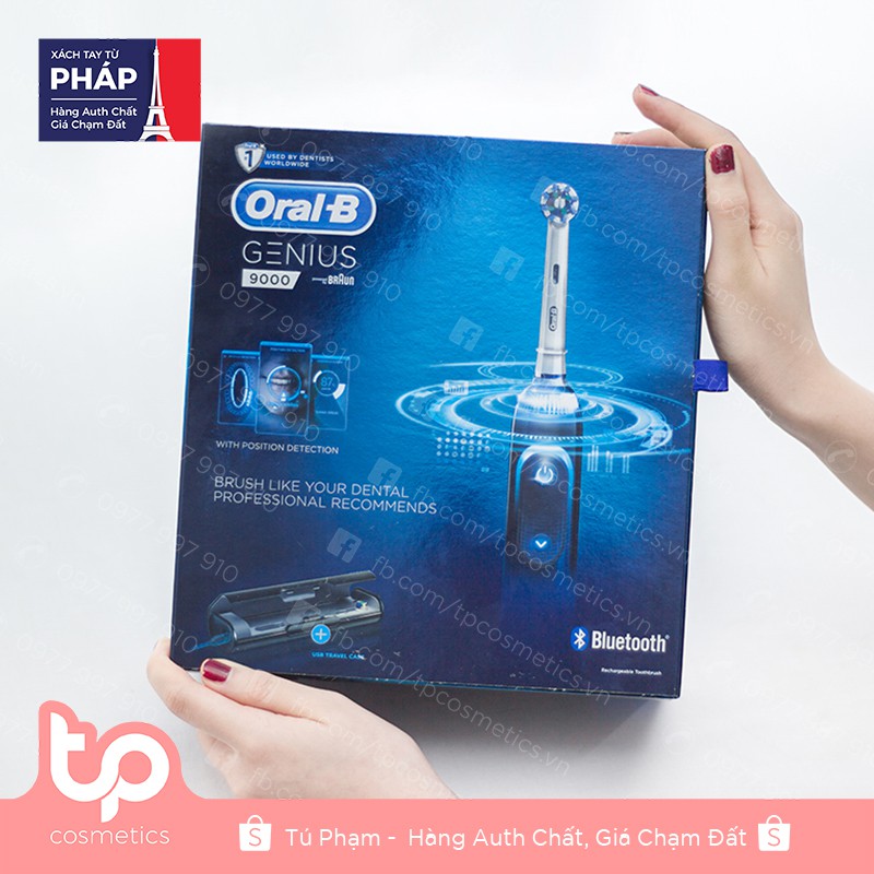 Bàn Chải Đánh Răng Điện Oral-B Genius 9000 Đen