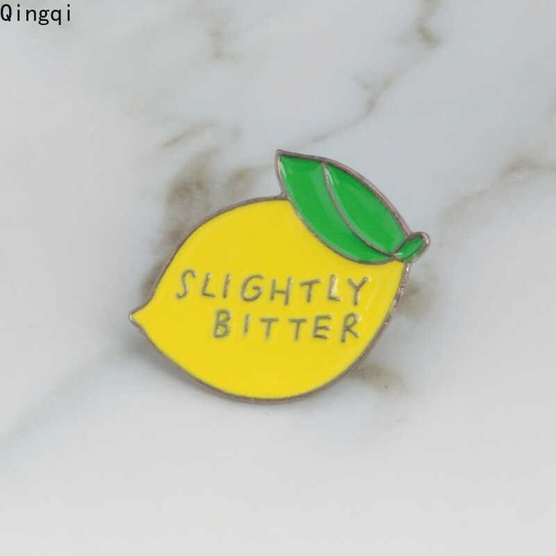 Huy hiệu cài áo MISS ZOE thiết kế hình quả chanh vàng hoạt hình sáng tạo đáng yêu