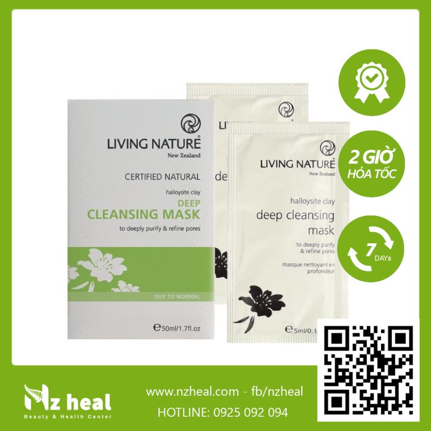 [Hỏa tốc] Mặt nạ đất sét làm sạch sâu Living Nature Deep Cleansing Mask - Gói/Hộp