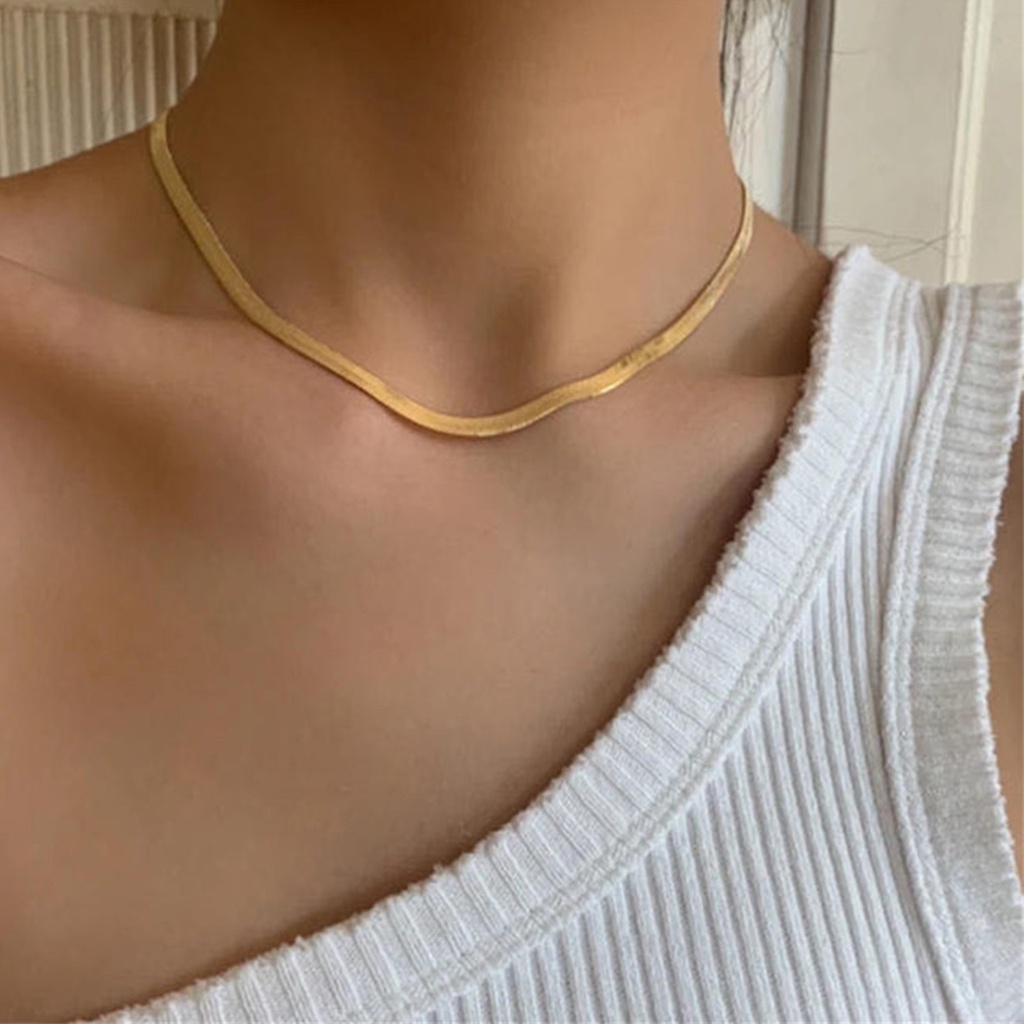 vòng cổ Choker Mạ Màu 14k Phong Cách Cổ Điển Dành Cho Nữ