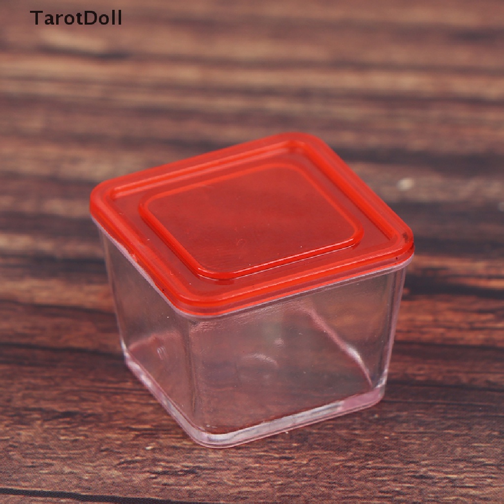 Set 4 Hộp Đựng Cơm Trưa Mini Tỉ Lệ 1 / 12 Trang Trí Nhà Búp Bê