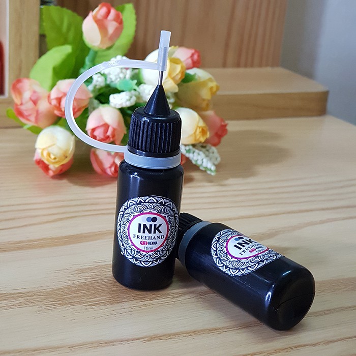 MỰC XĂM INKBOX NỬA THÁNG 10ML màu đen xanh giống 100% xăm thật