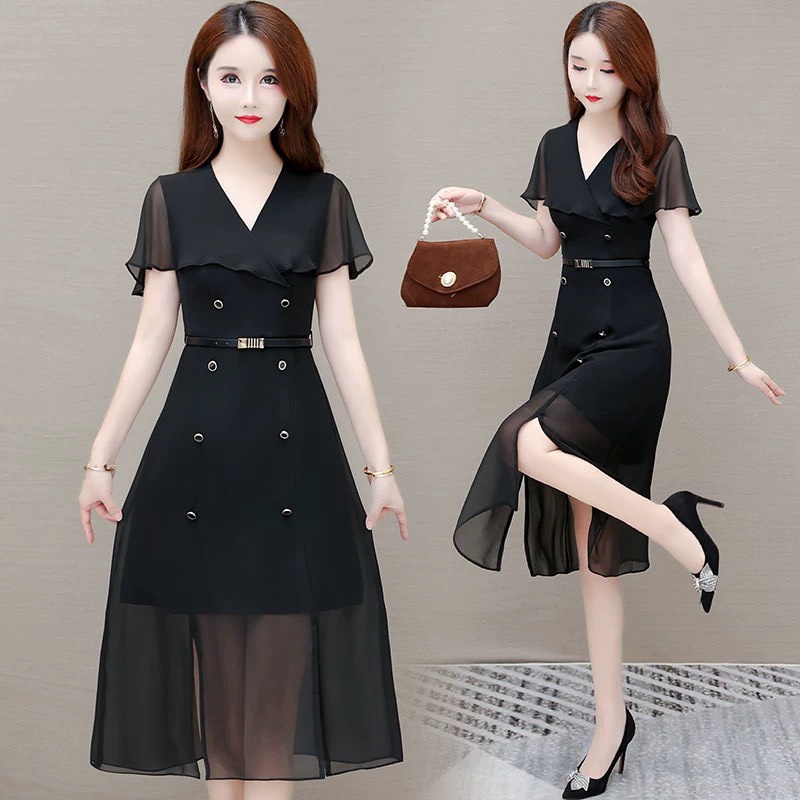 (HCM) Đầm voan kèm thắt lưng cao cấp xịn xò thời trang sang chảnh - tôn dáng tiểu thư cho các nàng MỚI NHẤT HIỆN NAY