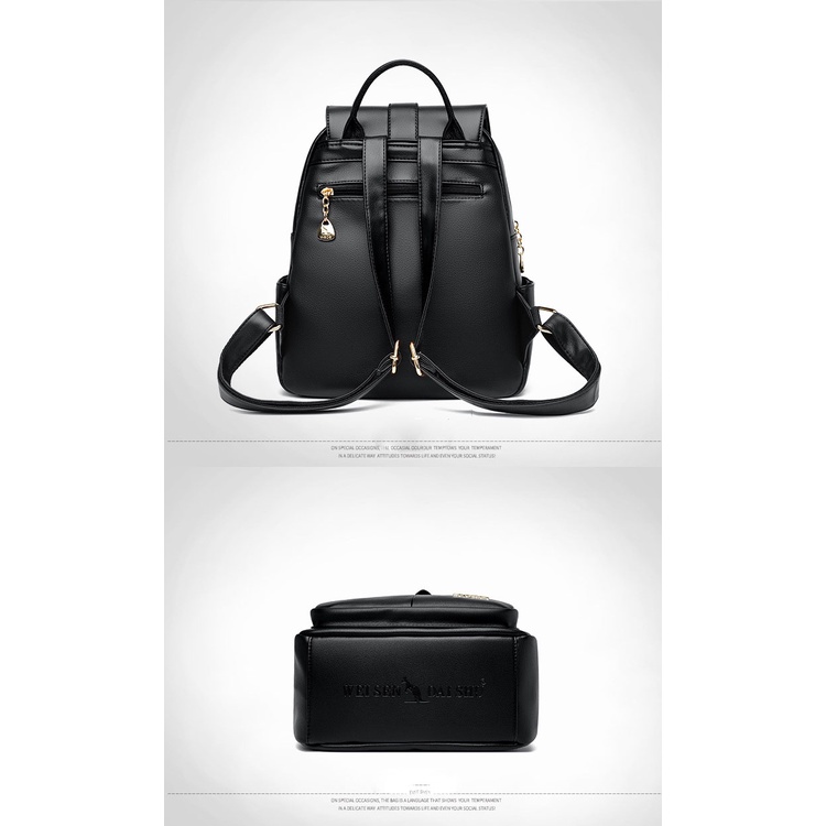 Ba Lô Da Đính Kim Cương Giả Sức Chứa Lớn Cho Nữ