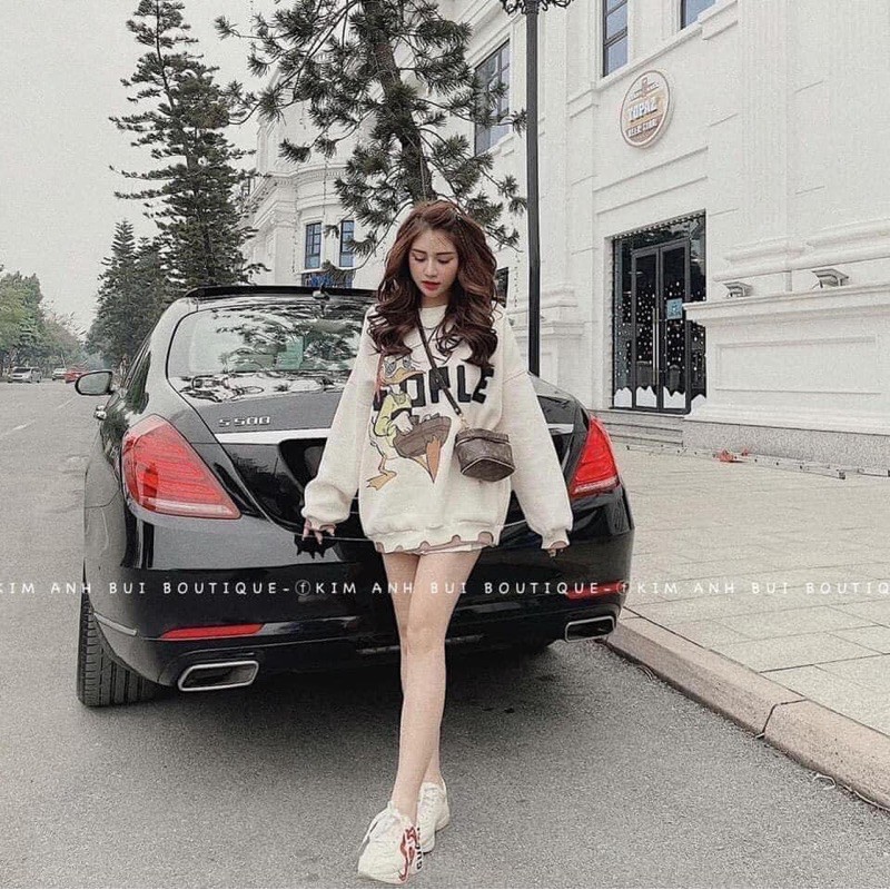 Áo nỉ bông in hình Vịt Donal | BigBuy360 - bigbuy360.vn