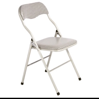 Ghế gấp tựa coa đệm kẻ