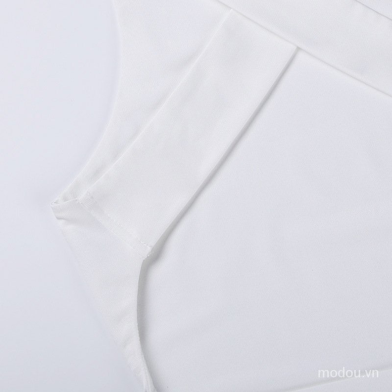 xia Áo tank top hở lưng đan dây chéo quyến rũ cho nữ