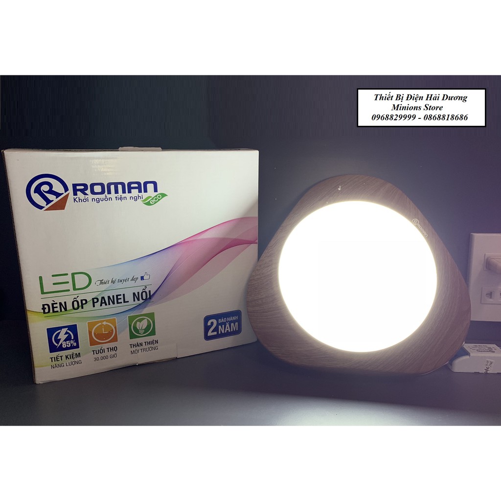 ĐÈN ỐP NỔI PANEL LED ROMAN ELT8009 18W