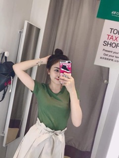 Áo H&M basic cổ tròn