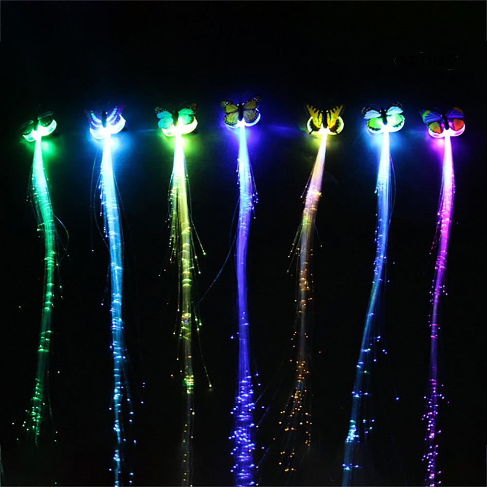 Kẹp Tóc Hình Bướm Có Đèn Led