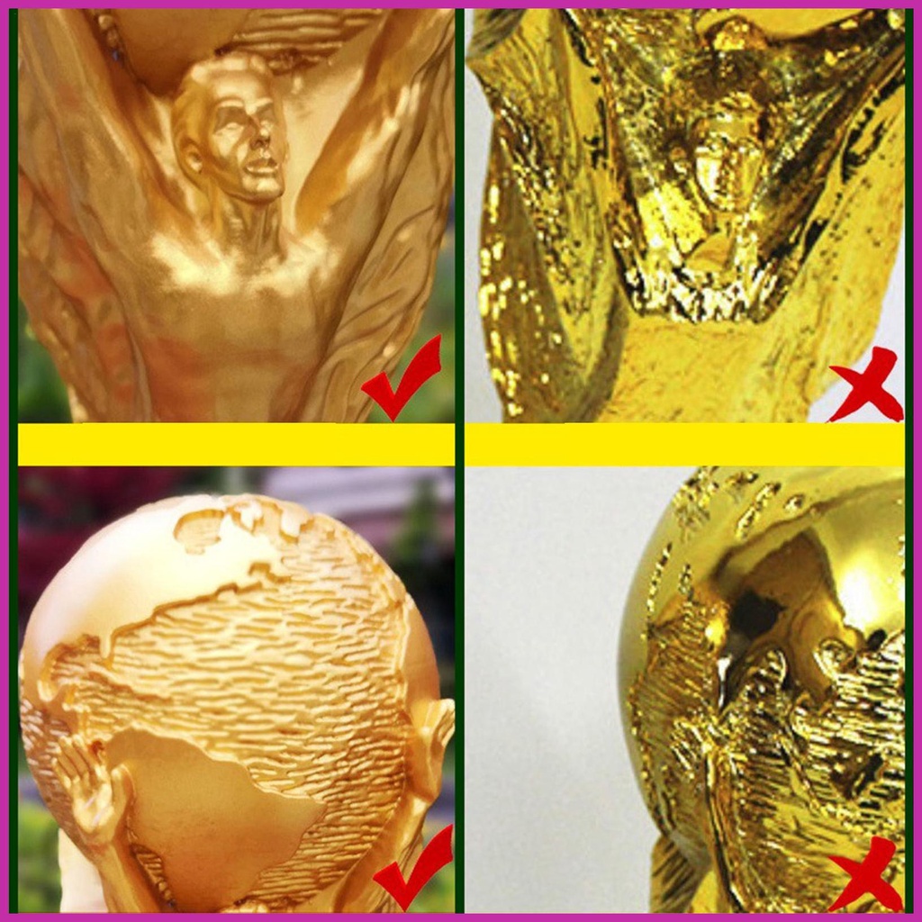 Mô Hình Cúp Bóng Đá Bằng Nhựa Resin 13/21/27/36cm 2022 Dùng Để Trang Trí