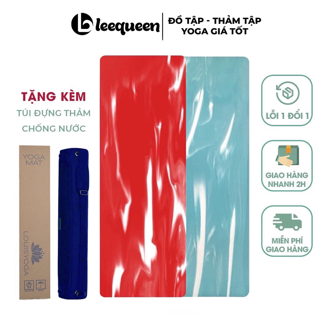 Thảm tập yoga cao su hãng Louis Yoga phiên bản Cloulds - Thảm tập yoga cao su tự nhiên, định tuyến độ bám cao