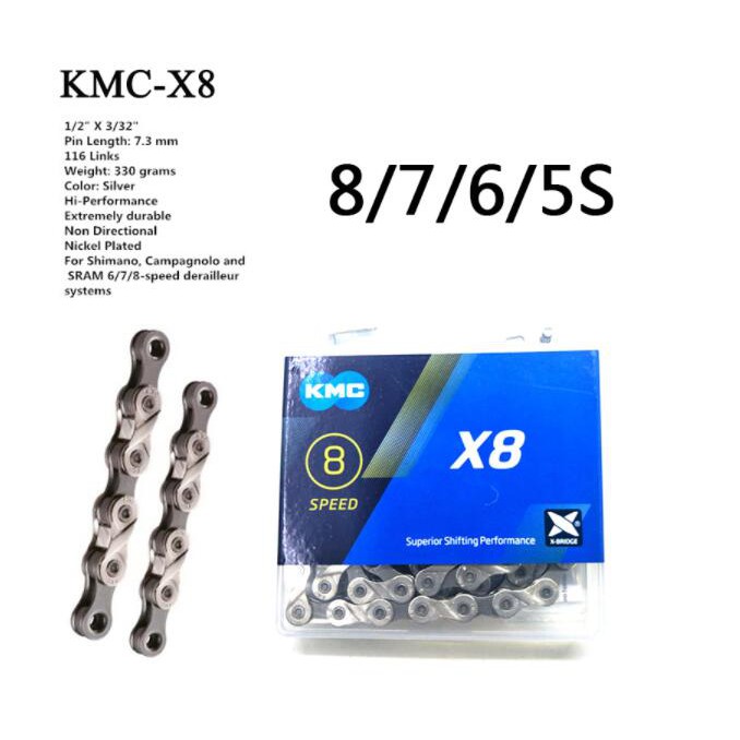 Dây Xích Xe Đạp 116L 118L 8 9 10 11 12 Kmc X12 X11 X10 X9 Z9 X8 Z8 Chất Lượng Cao