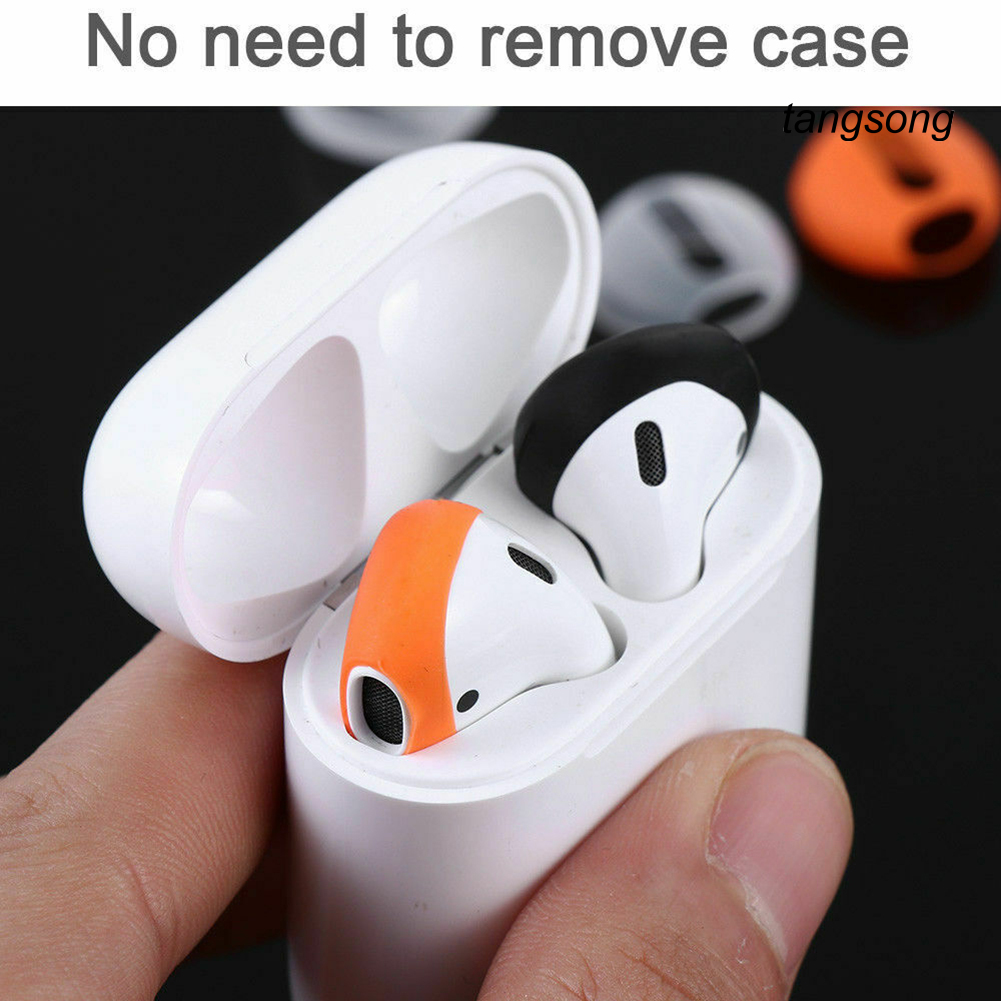 2 Cặp Vỏ Silicone Chống Trượt Bảo Vệ Tai Nghe Airpods 1 / 2