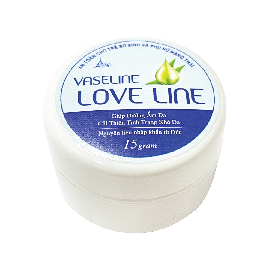 Sáp Dưỡng Môi, Làm Mềm Da Vaseline Love Line Thiên Nhiên (Hũ 15gr)- Đạt chuẩn GMP