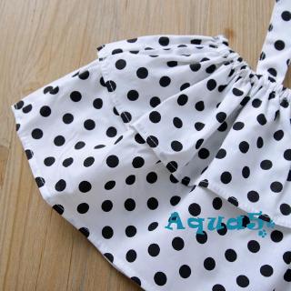Set Áo Croptop Chấm Bi+Quần Dài Cho Bé Gái
