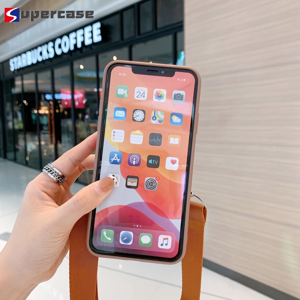 Ví Ốp Điện Thoại Tpu Mềm Hình Chân Mèo / Gấu / Thỏ Có Dây Đeo Cho Iphone Xs Max X 8 7 6 6s Plus 5 5s Se 2020 2016