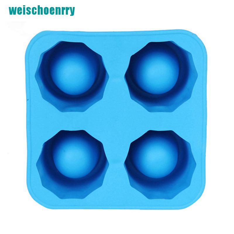 Rér●Khuôn Silicone Làm Đá 4 Ngăn Hình Chiếc Cốc