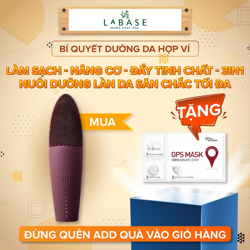 Máy rửa mặt Juvera Induction Charging Silicon Facial Cleanser MR-1775 - CÓ VAT HÀNG CHÍNH NGẠCH