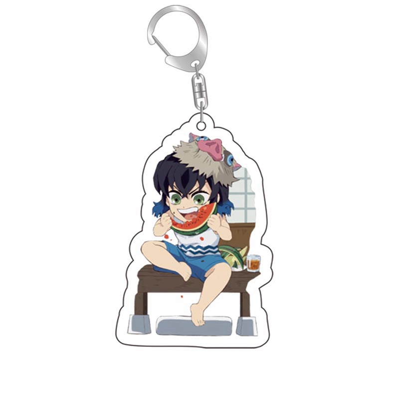 Tmdbyx Móc khóa nhựa acrylic hình Kimetsu no Yaiba Blade of Ghost