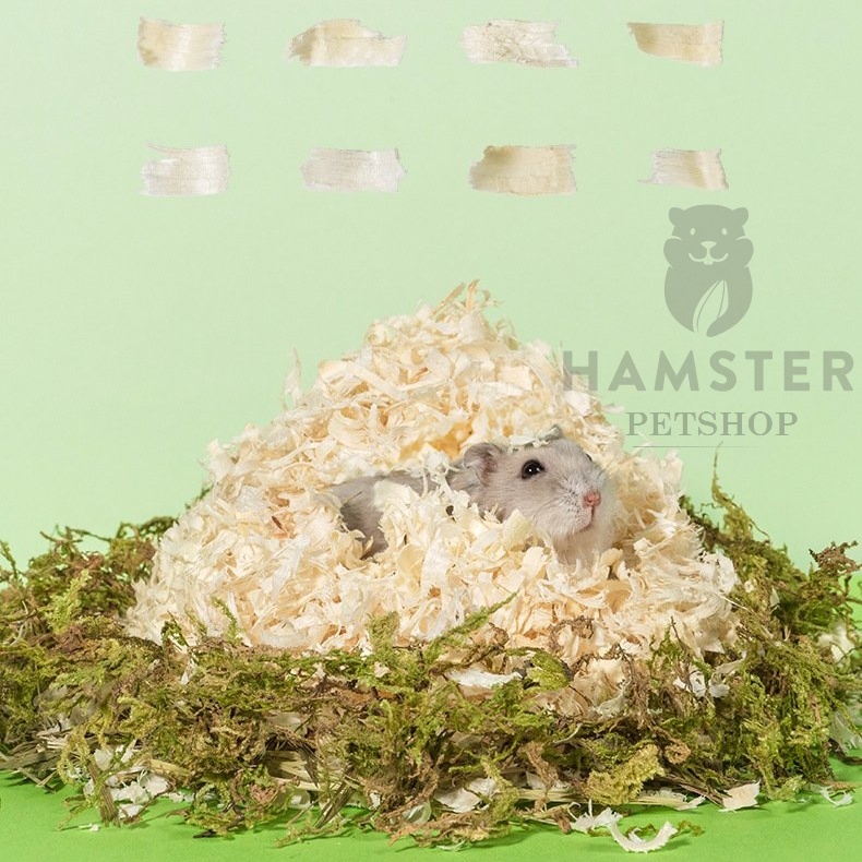 Mùn cưa nén 1Kg lót chuồng Hamster ,sóc, nhím