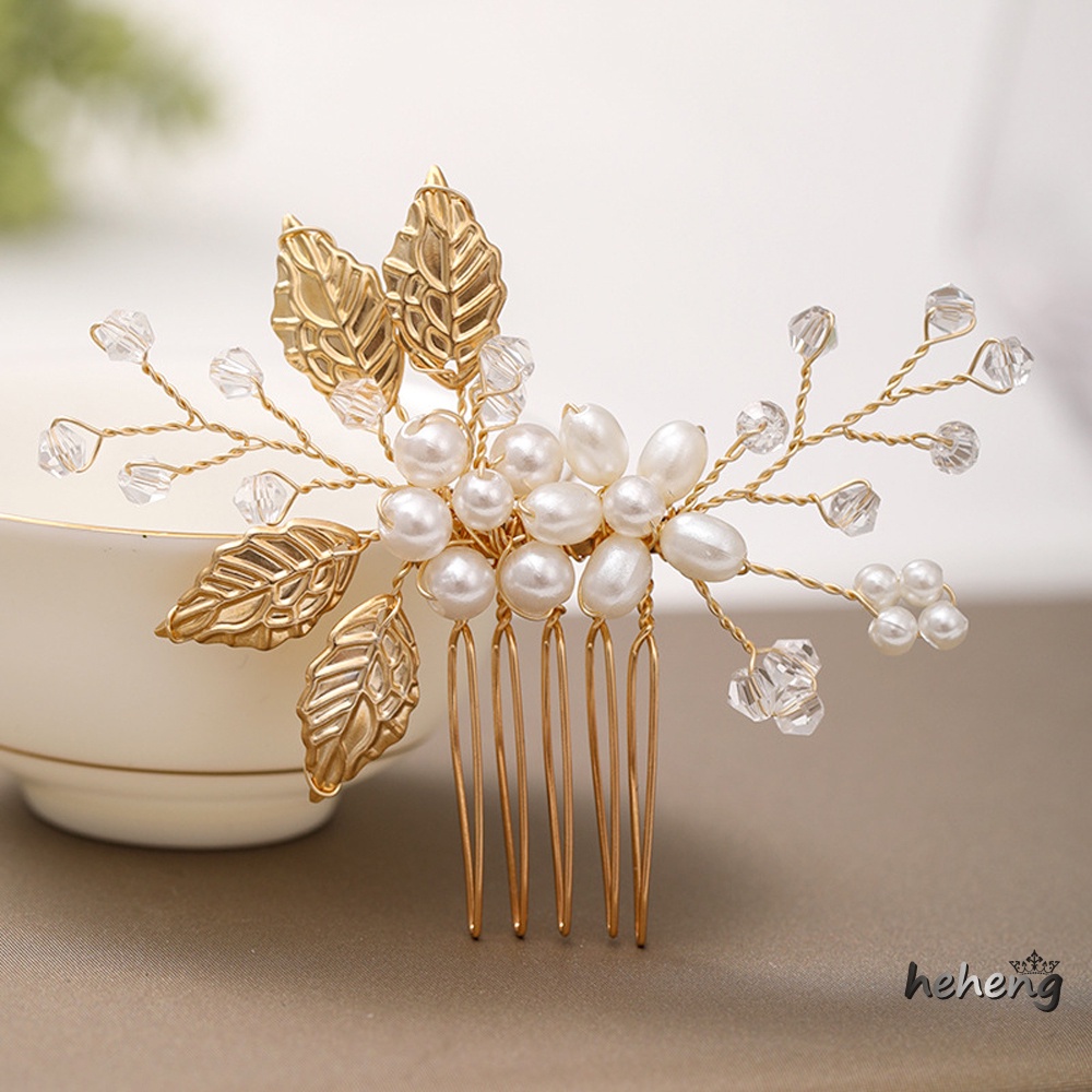 Set 2 Lược Cài Tóc 5 Răng Ngọc Trai Nhiều Màu Sắc Dùng Để Trang Trí Tiệc Sinh Nhật / Sân Khấu