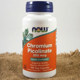 [DATE 08/2025] VEGAN - Viên Uống Hỗ trợ Tiểu Đường Chromium Picolinate 200mcg  hãng NOW FOODS Thuần Chay