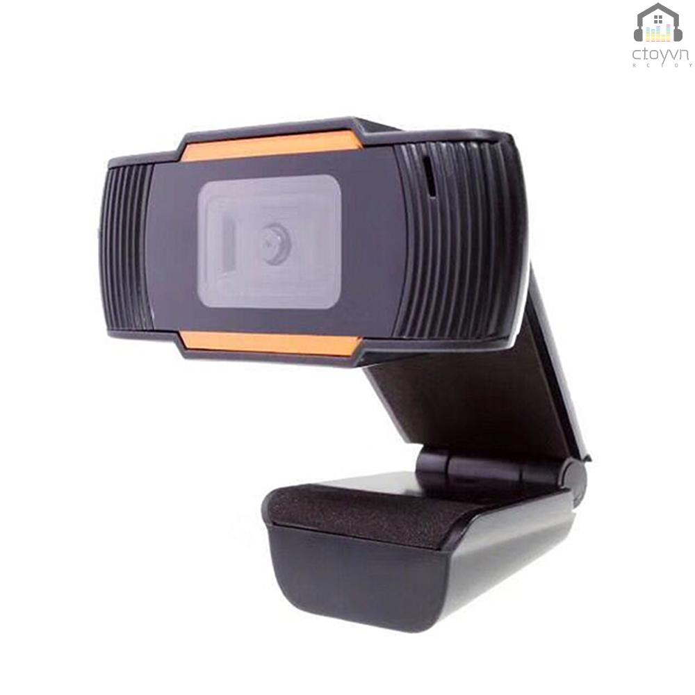Webcam C3 720P cổng USB độ phân giải cao kèm micro hỗ trợ phát sóng trực tuyến | BigBuy360 - bigbuy360.vn