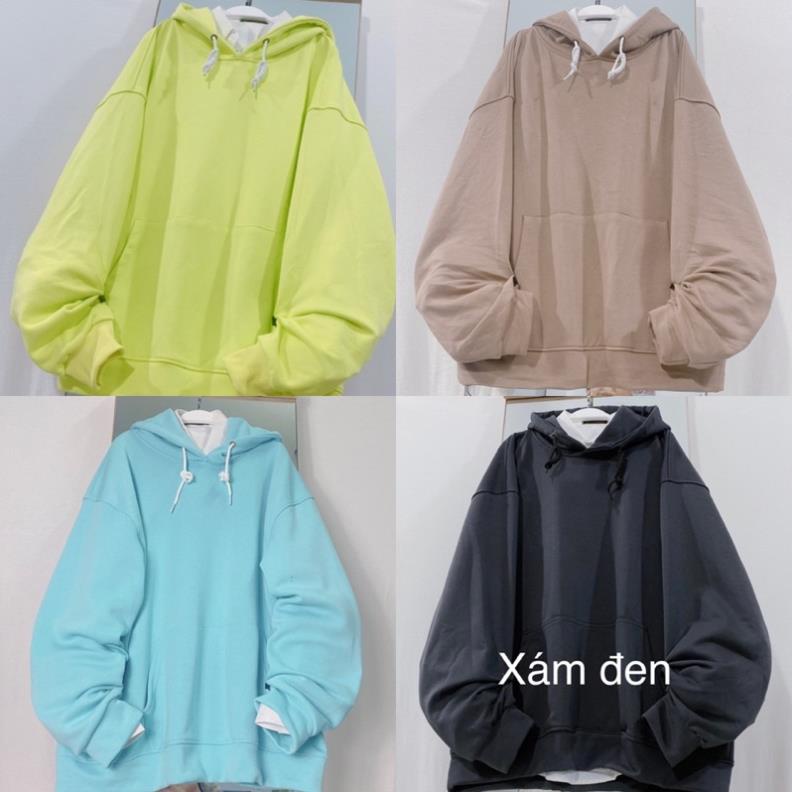 Áo Hoodie Nỉ bông TRƠN màu XANH NEON/XANH NGỌC/XANH COBAN UNISEX/Nam nữ unisex/ HOODIE TRƠN 🖤