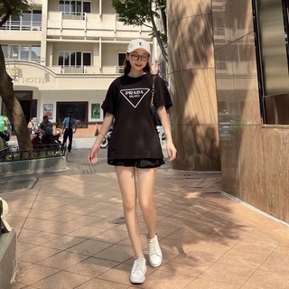 Áo thun unisex in chữ cotton oversize , áo thun form rộng