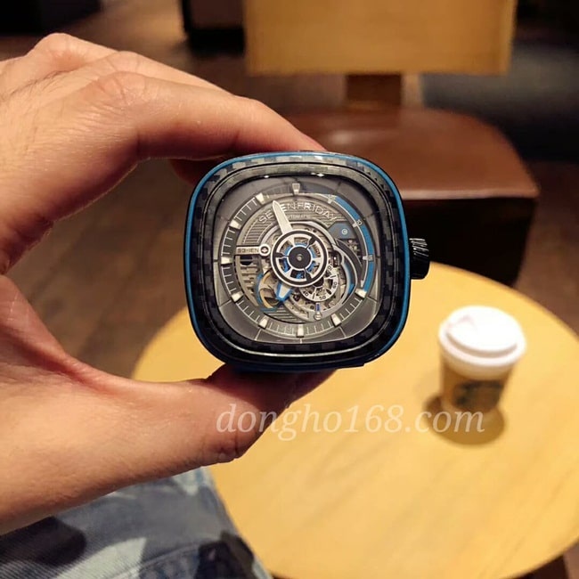 Đồng Hồ Nam, , Đồng Hồ Cơ Automatic , Mặt Vuông, Dây cao su, bảo hành 24 tháng - donghokinhmat168