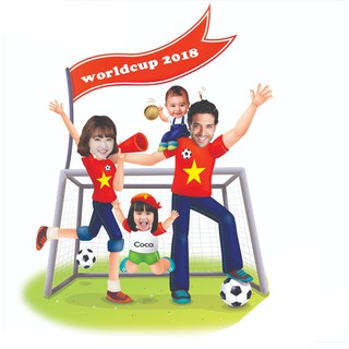 Chibi gia đình 3 người, 4 người - chibi gia đình tiệc sinh nhật - ghép hình gia đình theo yêu cầu đồng giá